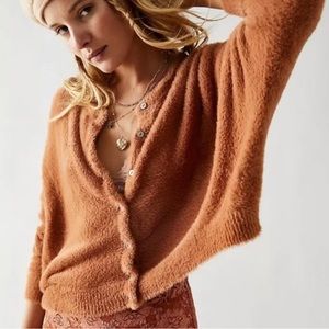 Free People Brown Cardigan